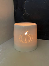 Load image into Gallery viewer, Halloween mini porcelain tealight holder