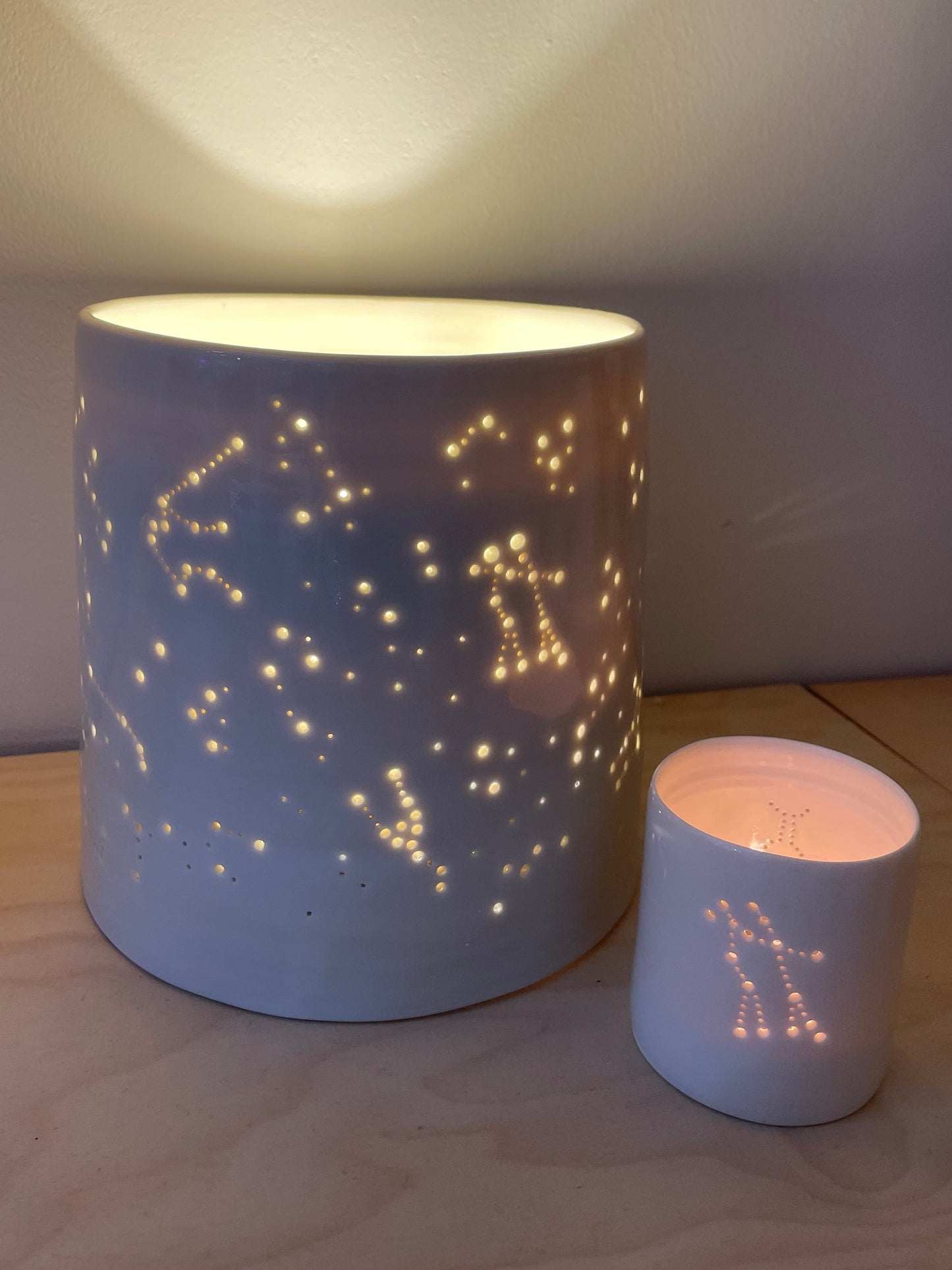 Constellations porcelain lamp