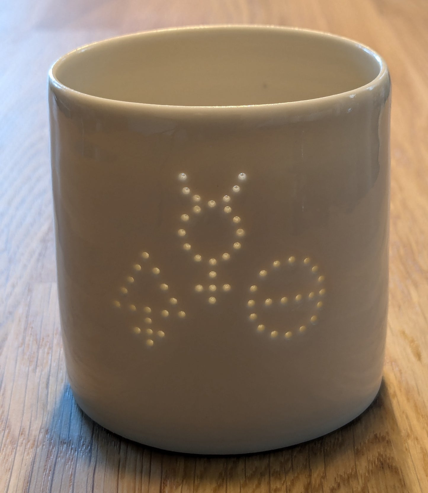 Tria Prima mini porcelain tealight holder