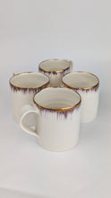 Load image into Gallery viewer, Gold Lustre brushed edge porcelain cup