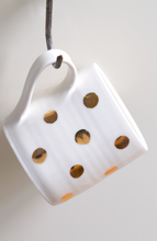 Load image into Gallery viewer, Gold Lustre spotted porcelain cup