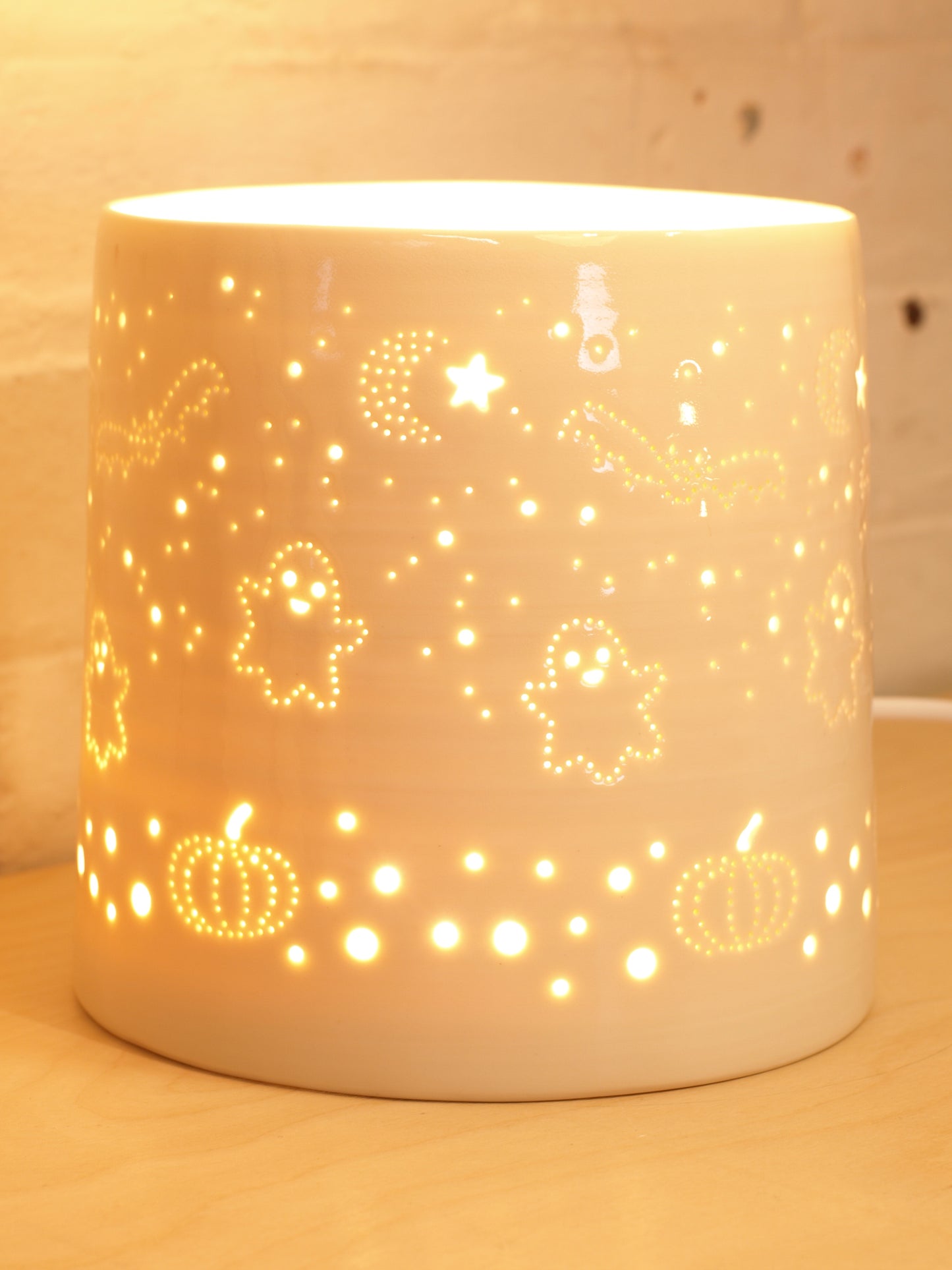 Halloween porcelain lamp