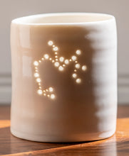 Load image into Gallery viewer, Sagittarius mini porcelain tealight holder