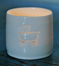 Load image into Gallery viewer, Baby carriage mini porcelain tealight holder
