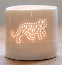Load image into Gallery viewer, Tiger mini porcelain tealight holder
