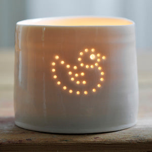 Duck mini porcelain tealight holder