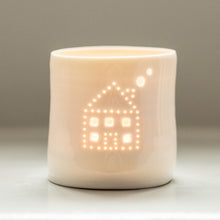 Load image into Gallery viewer, House mini porcelain tealight holder
