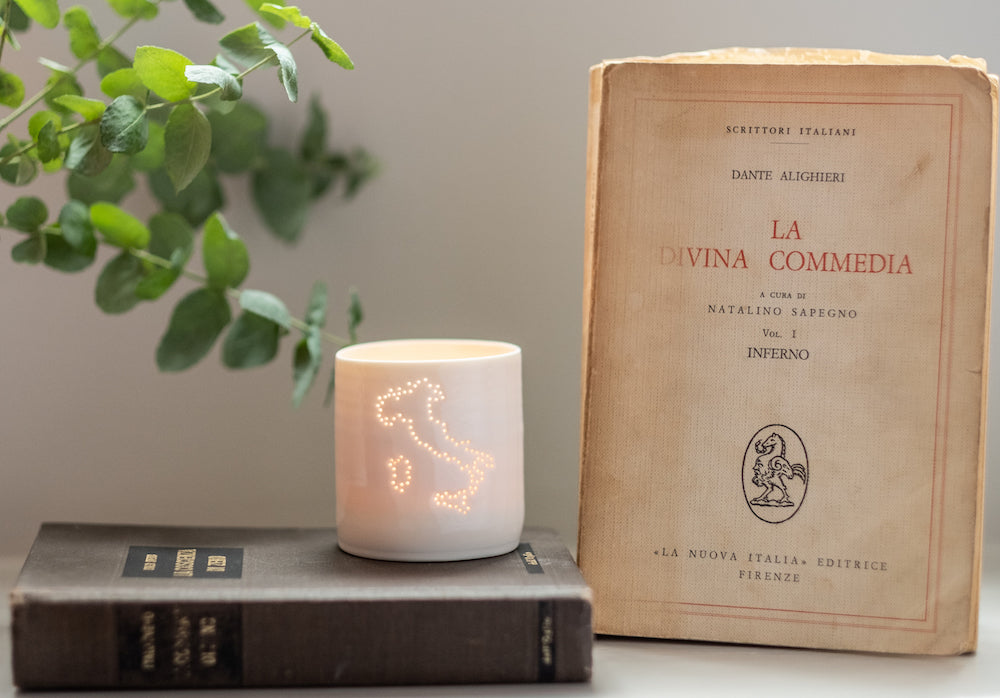 Italy mini porcelain tealight holder