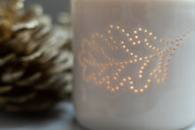 Load image into Gallery viewer, Oak Leaf mini porcelain tealight holder
