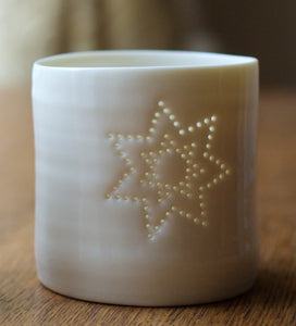 Popstar mini porcelain tealight holder