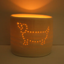 Load image into Gallery viewer, Sausage Dog mini porcelain tealight holder