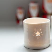 Load image into Gallery viewer, Starburst mini porcelain tealight holder