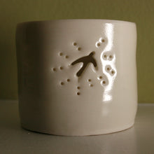 Load image into Gallery viewer, Swallow mini porcelain tealight holder