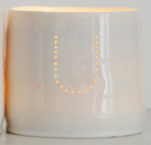Load image into Gallery viewer, Letter mini porcelain tealight holders