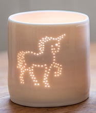 Load image into Gallery viewer, Unicorn mini porcelain tealight holder