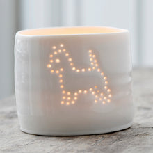 Load image into Gallery viewer, Westie terrier dog mini porcelain tealight holder