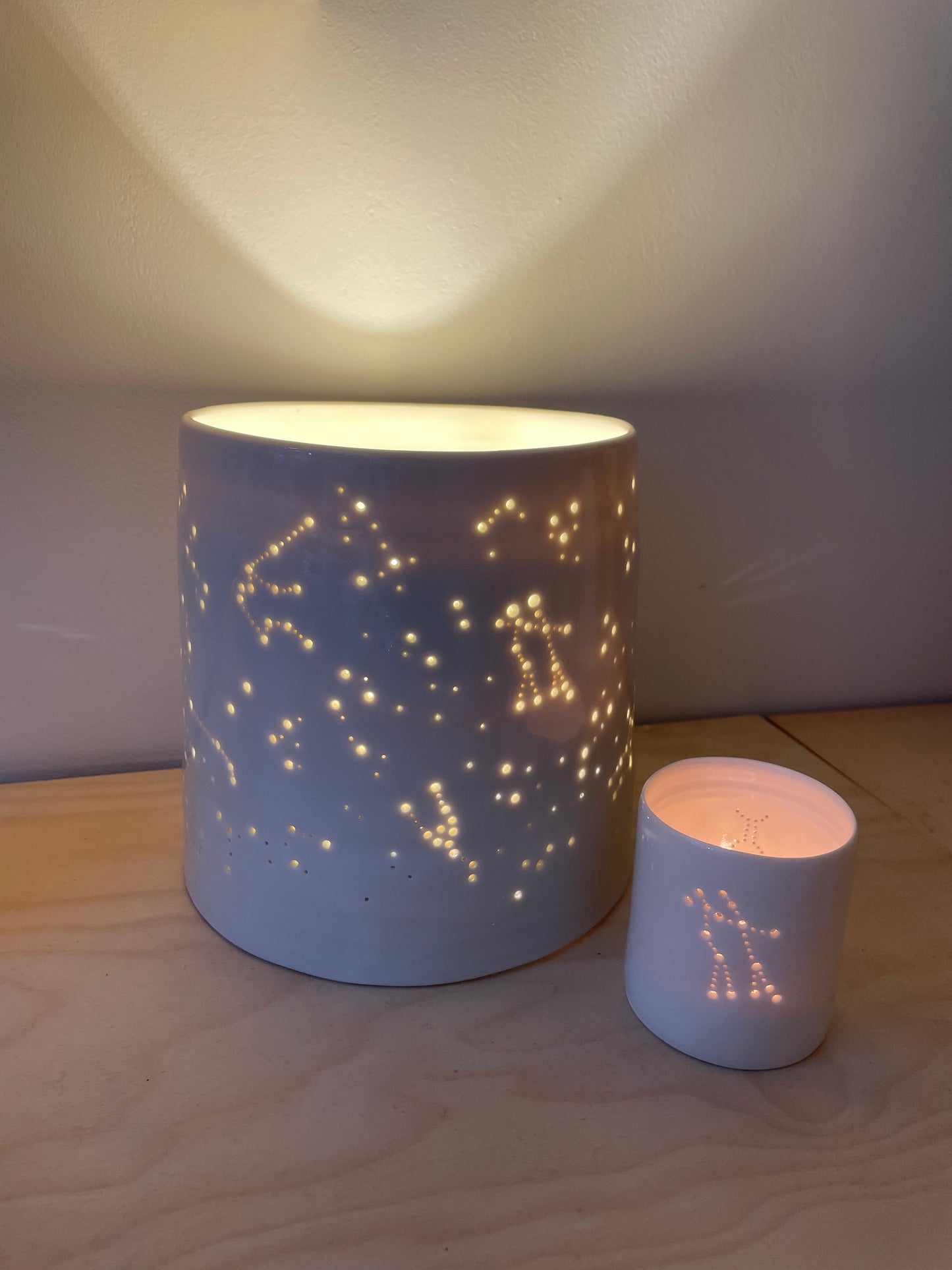 Constellations porcelain lamp