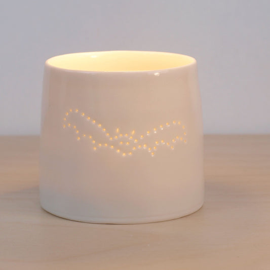 Bat mini porcelain tealight holder