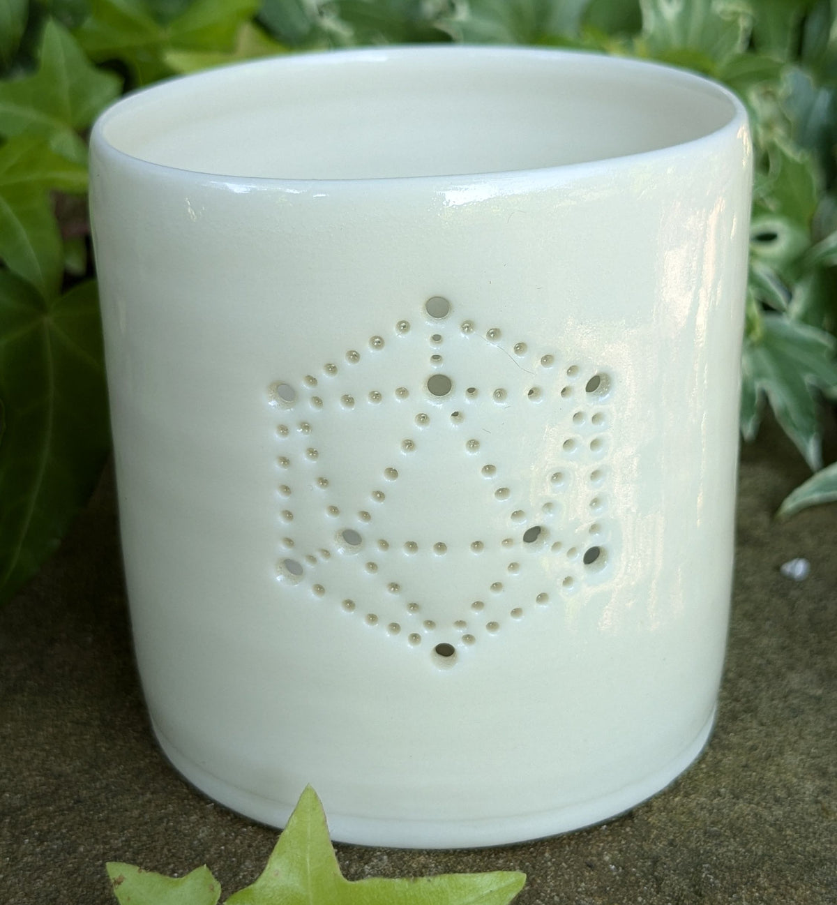 D20 mini porcelain tealight holder