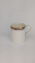 Load image into Gallery viewer, Gold Lustre brushed edge porcelain cup
