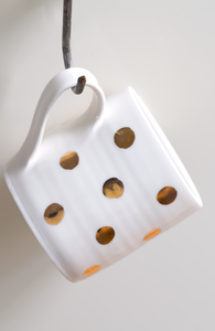 Gold Lustre porcelain cup