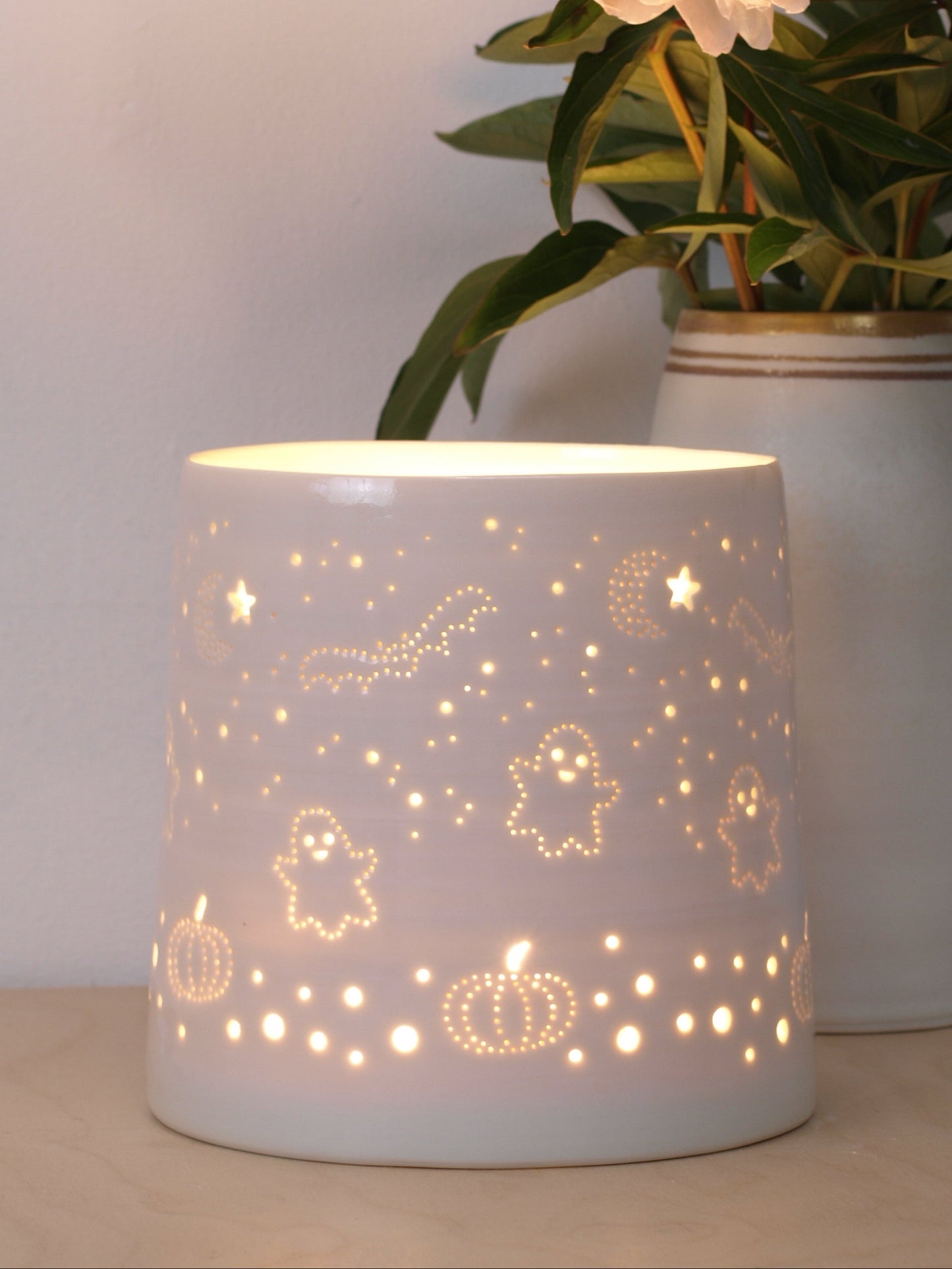 Halloween porcelain lamp