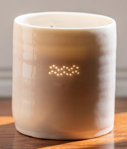 Aquarius mini porcelain tealight holder