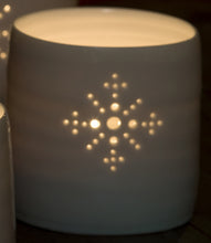 Load image into Gallery viewer, Diamante mini porcelain tealight holder
