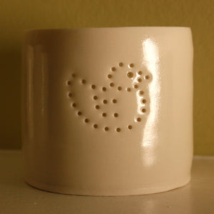 Cute little ducky design. Porcelain candle holder. Ceramic tealight holder with a duck design. Bathtime relaxing candles.