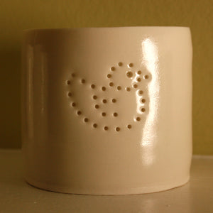 Duck mini porcelain tealight holder