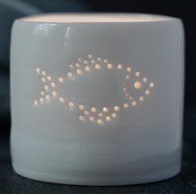 Load image into Gallery viewer, Fish mini porcelain tealight holder
