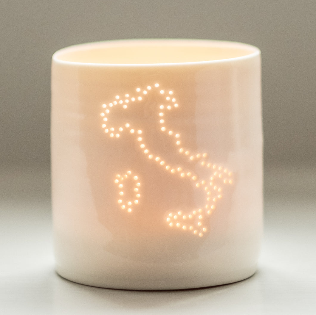 Italy mini porcelain tealight holder