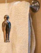 Load image into Gallery viewer, Luna Light Paul - Silver Lustre porcelain light pull
