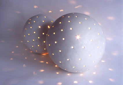 Luna Snowball Light - Large Glazed