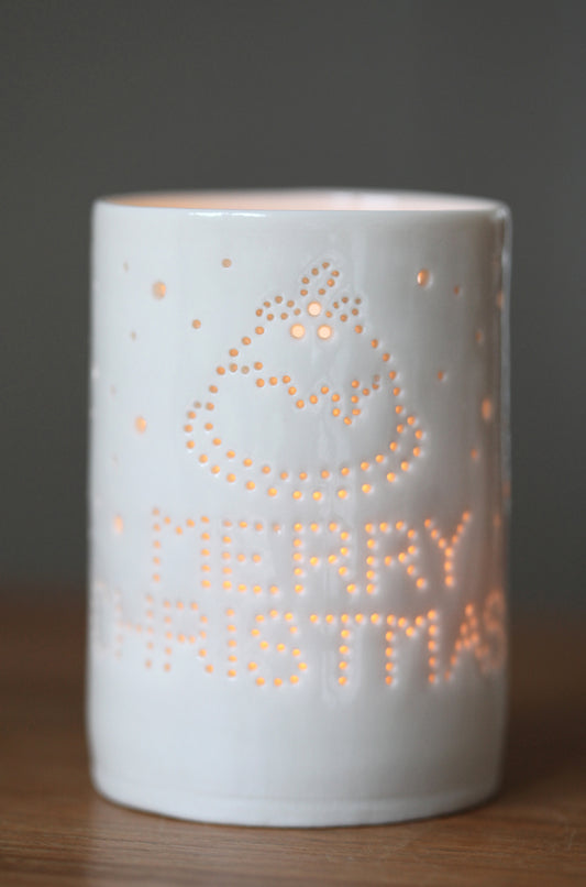 Merry Christmas maxi tealight holder