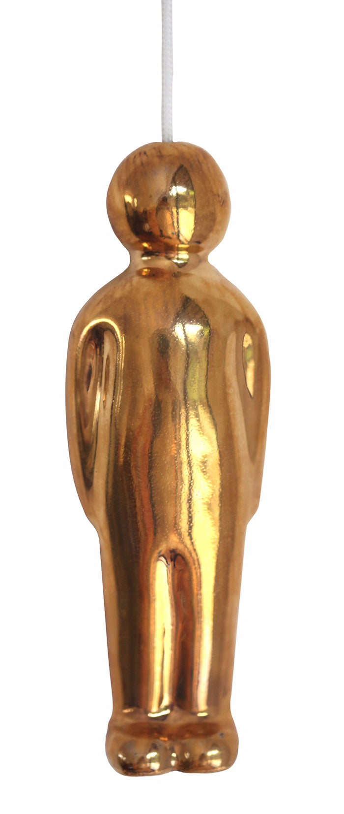 Luna Light Paul - Gold Lustre porcelain light pull