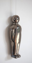 Load image into Gallery viewer, Luna Light Paul - Silver Lustre porcelain light pull
