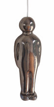 Load image into Gallery viewer, Luna Light Paul - Silver Lustre porcelain light pull
