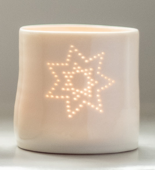 Popstar mini porcelain tealight holder