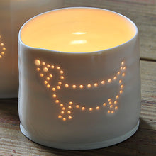 Load image into Gallery viewer, Sausage Dog mini porcelain tealight holder
