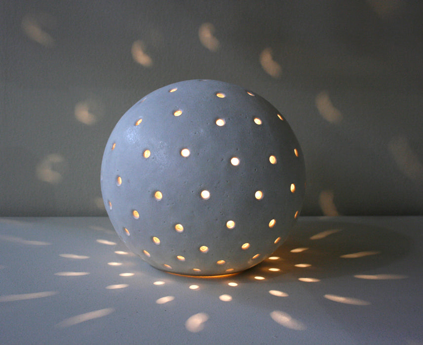 Luna Snowball Light  - Small Glazed