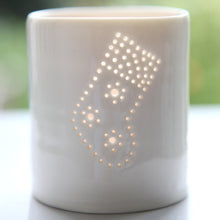 Load image into Gallery viewer, Stocking mini porcelain tealight holder
