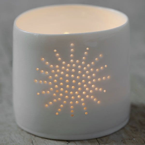 Sun mini porcelain tealight holder