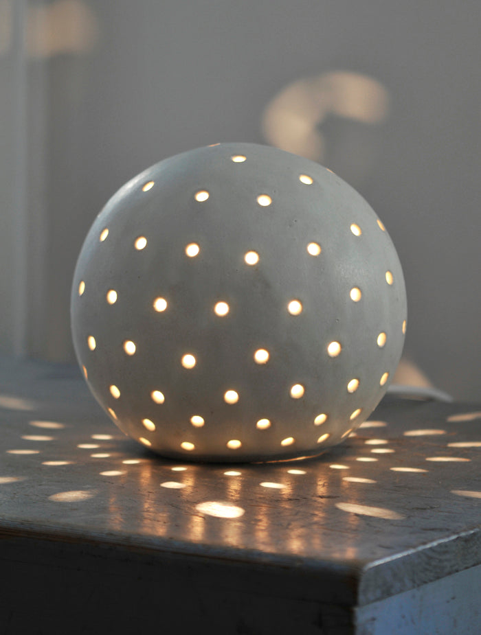 Luna Snowball Light  - Small Glazed