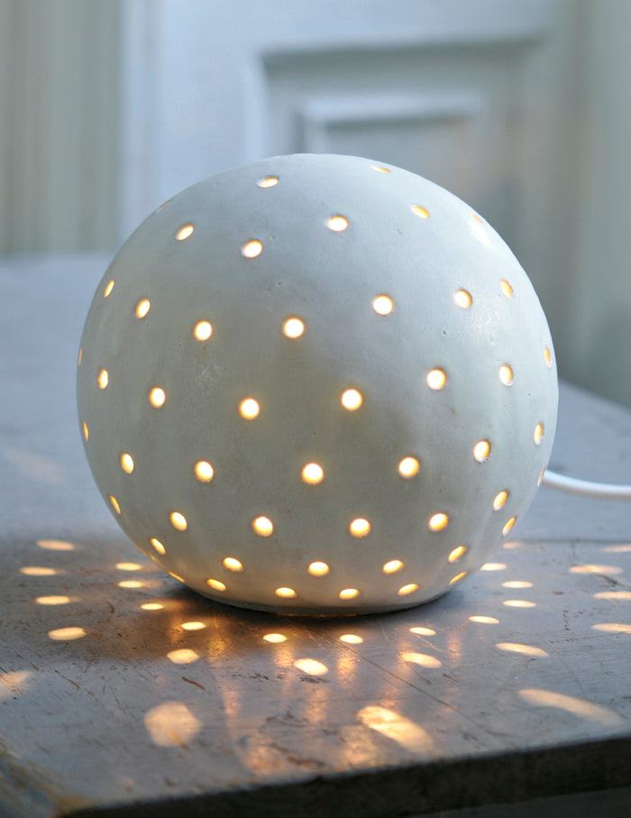 Luna Snowball Light  - Small Glazed