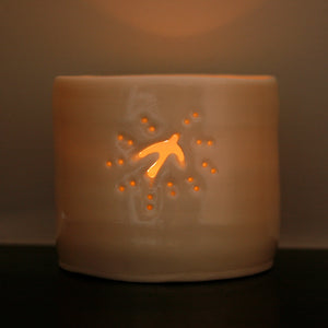Swallow mini porcelain tealight holder