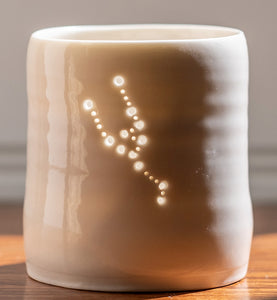 Taurus mini porcelain tealight holder