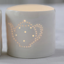 Load image into Gallery viewer, Teapot mini porcelain tealight holder
