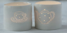 Load image into Gallery viewer, Teapot mini porcelain tealight holder

