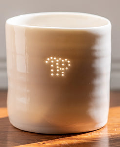 Virgo mini porcelain tealight holder